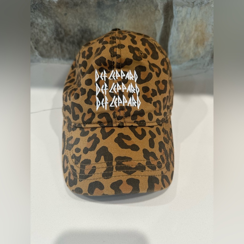 DEF LEPPARD 2024 Cheetah Print Adjustable Hat Cap